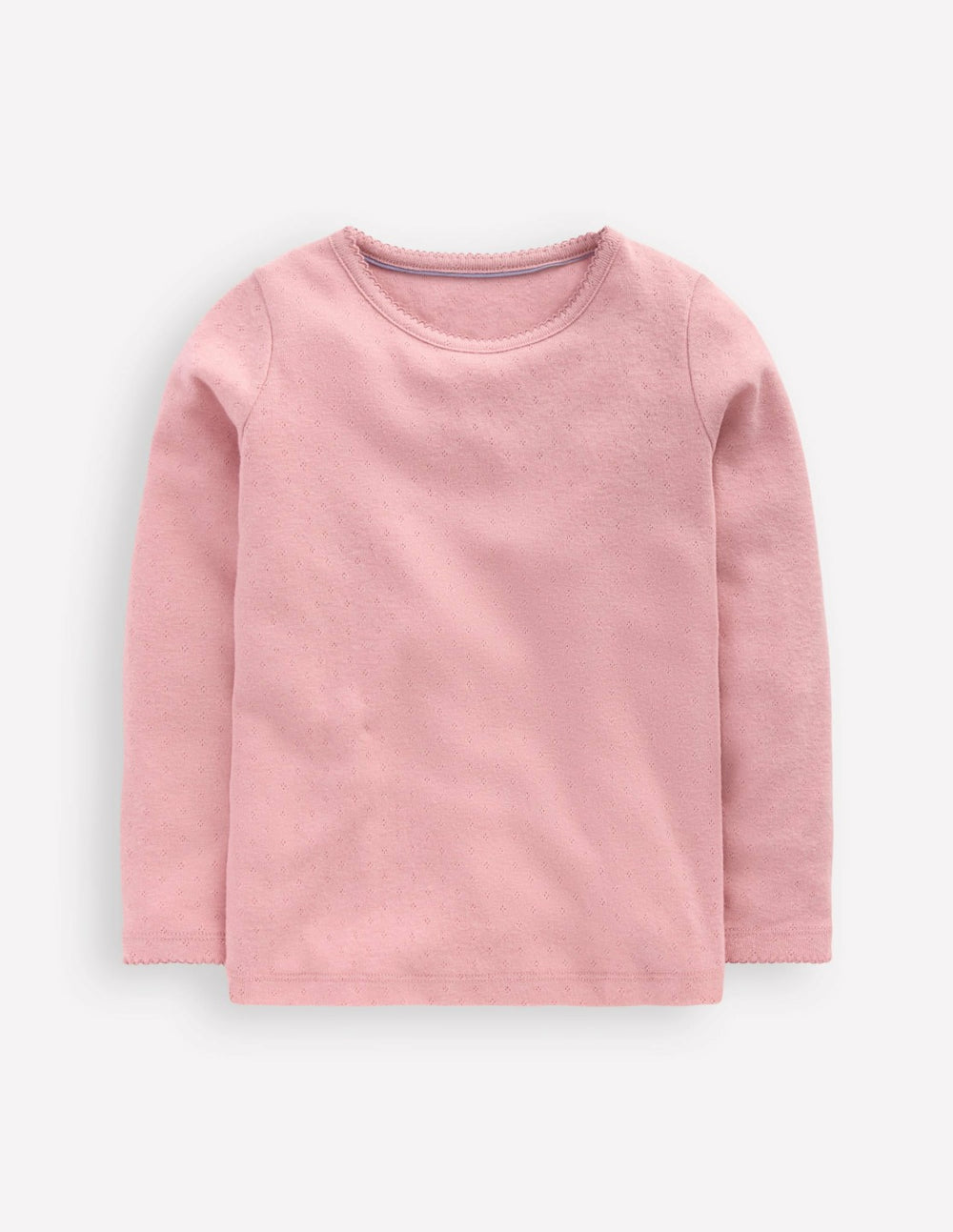 Long Sleeve Pointelle Top-Pink / Boden Discount