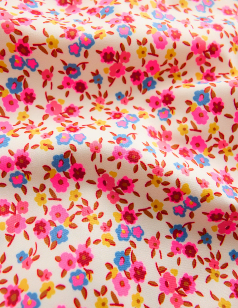 Cross-Back Printed Swimsuit-Papyrus Ditsy Floral / Boden Online