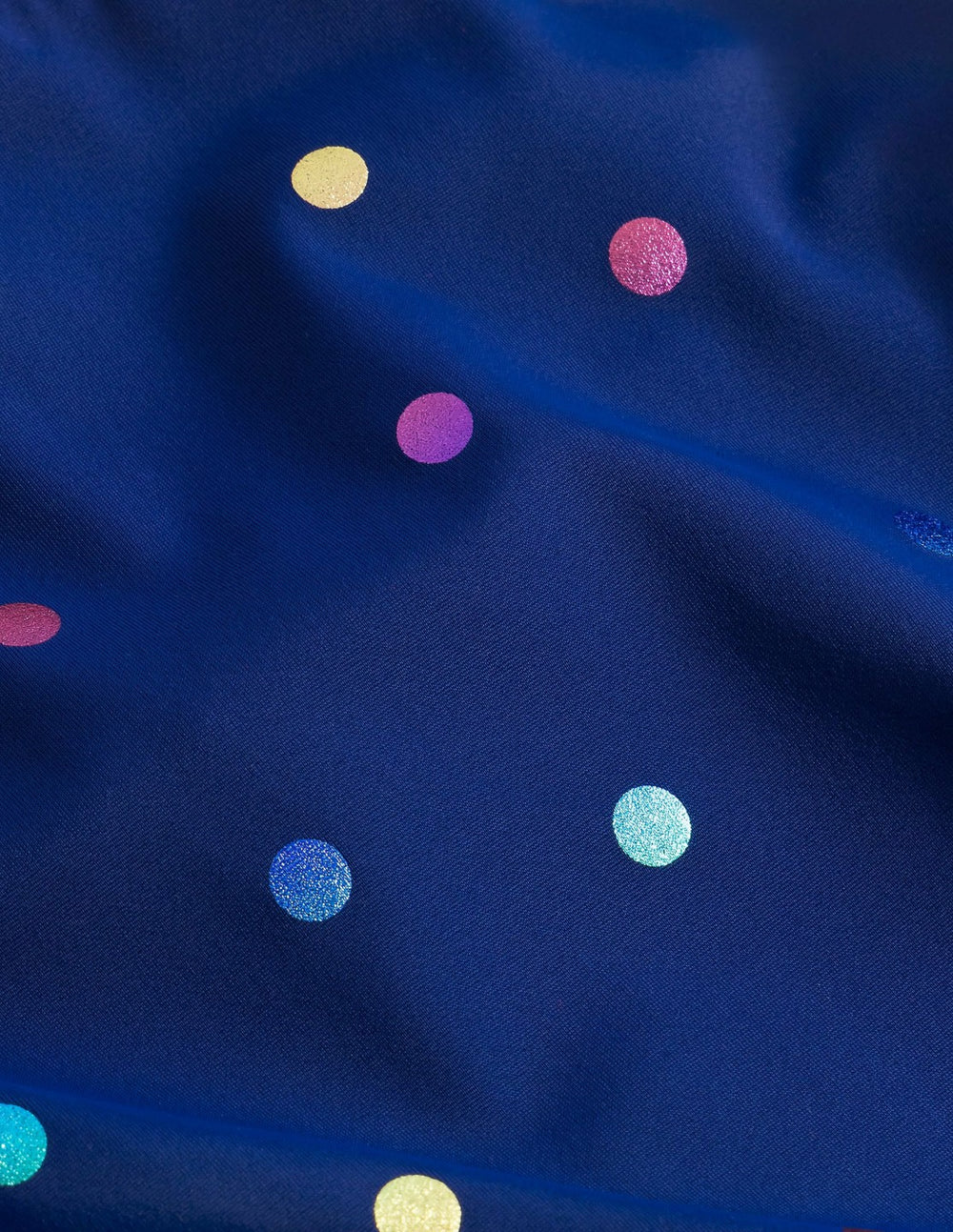 Cross-Back Printed Swimsuit-Rainbow Foil Confetti Spot / Boden Discount