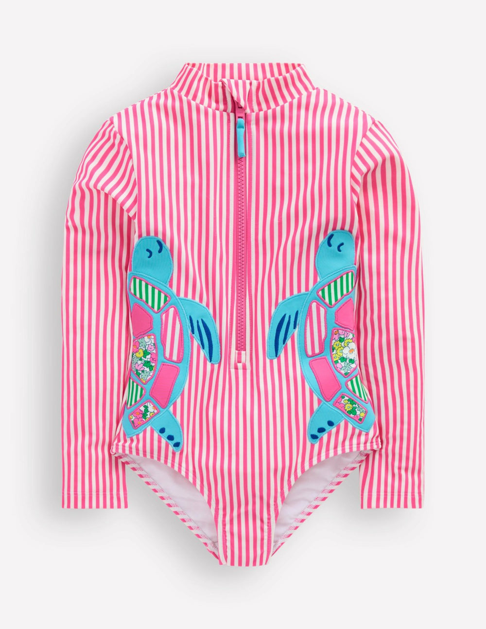 Fun Long-sleeved Swimsuit-Sorbet Pink Turtles / Boden us