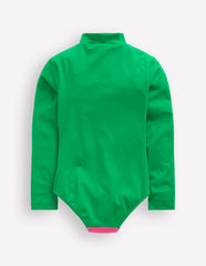 Fun Long-sleeved Swimsuit-Bright Emerald Fish / Boden Sale