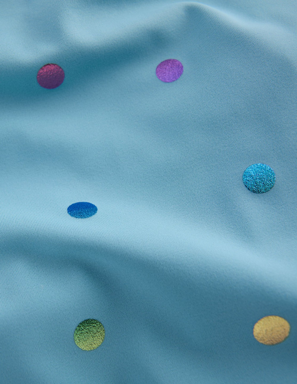 Hallie Frill Strap Swimsuit-Air Blue Multi Foil Spot / Boden Online