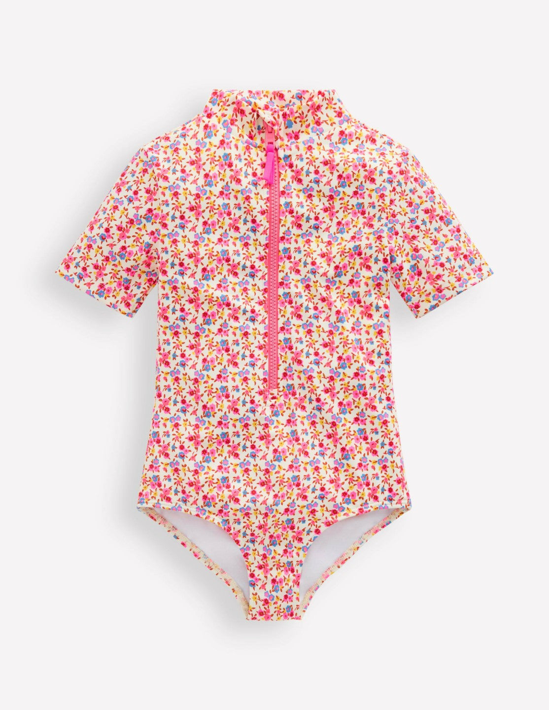 Short-sleeved Swimsuit-Papyrus Ditsy Floral / Boden Sale