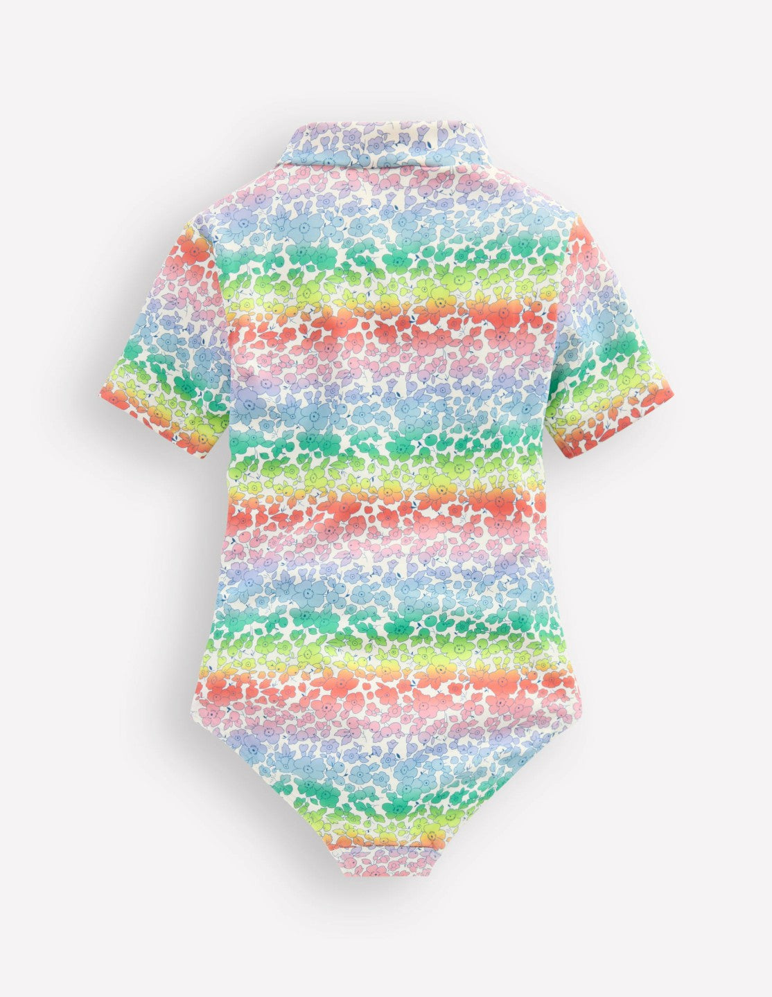 Short-sleeved Swimsuit-Rainbow Ombre Flowerbed / Boden On sale
