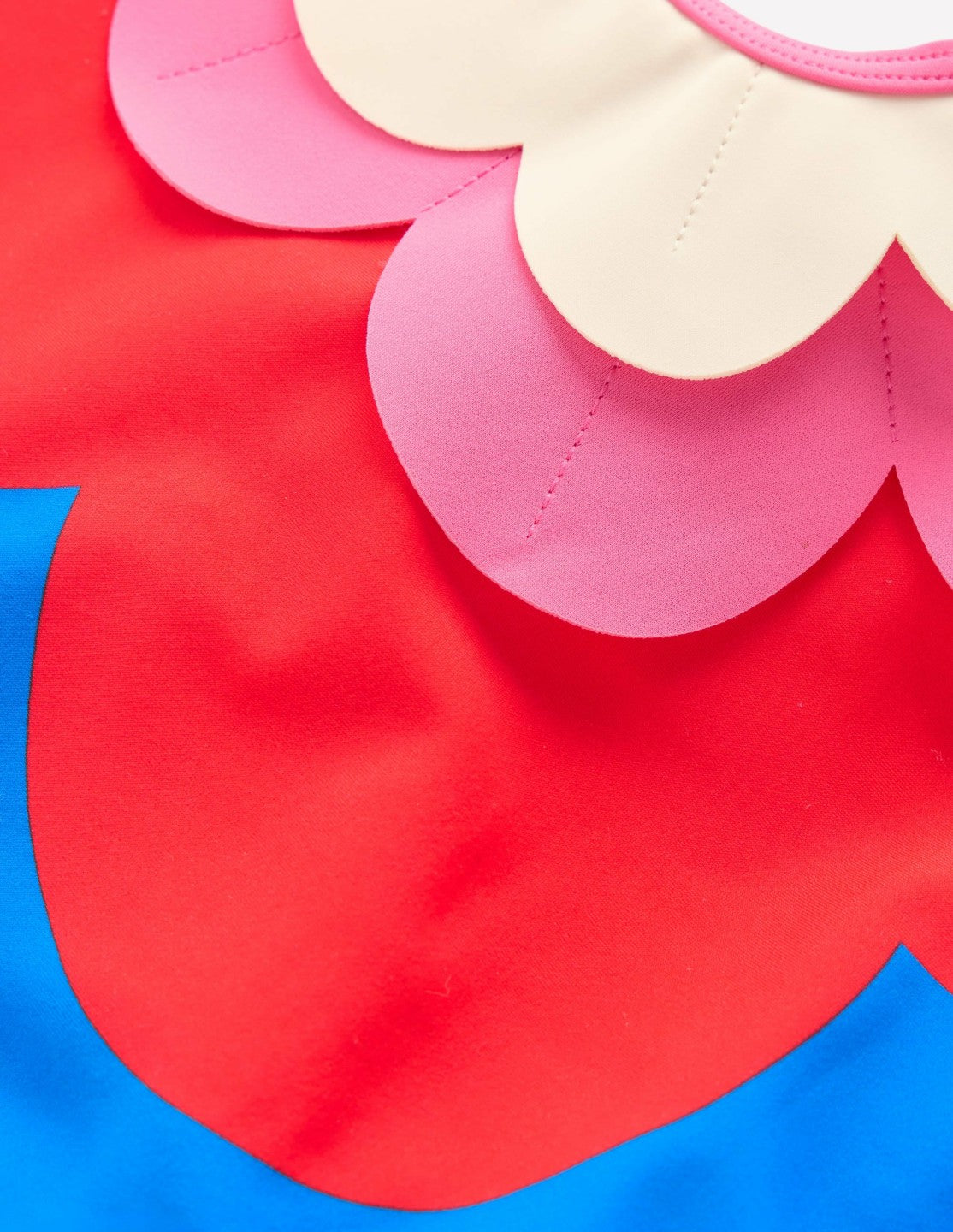 One Shoulder Appliqué Swimsuit-Cut Out Flower / Boden Sale