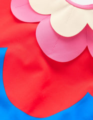 One Shoulder Appliqué Swimsuit-Cut Out Flower / Boden Sale