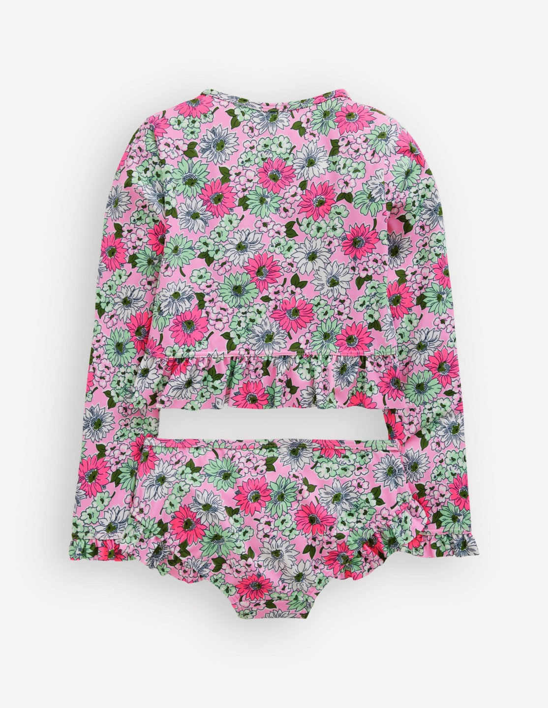 Hem Frill Rash Vest Set-Lilac Chiffon Cornflower / Boden us