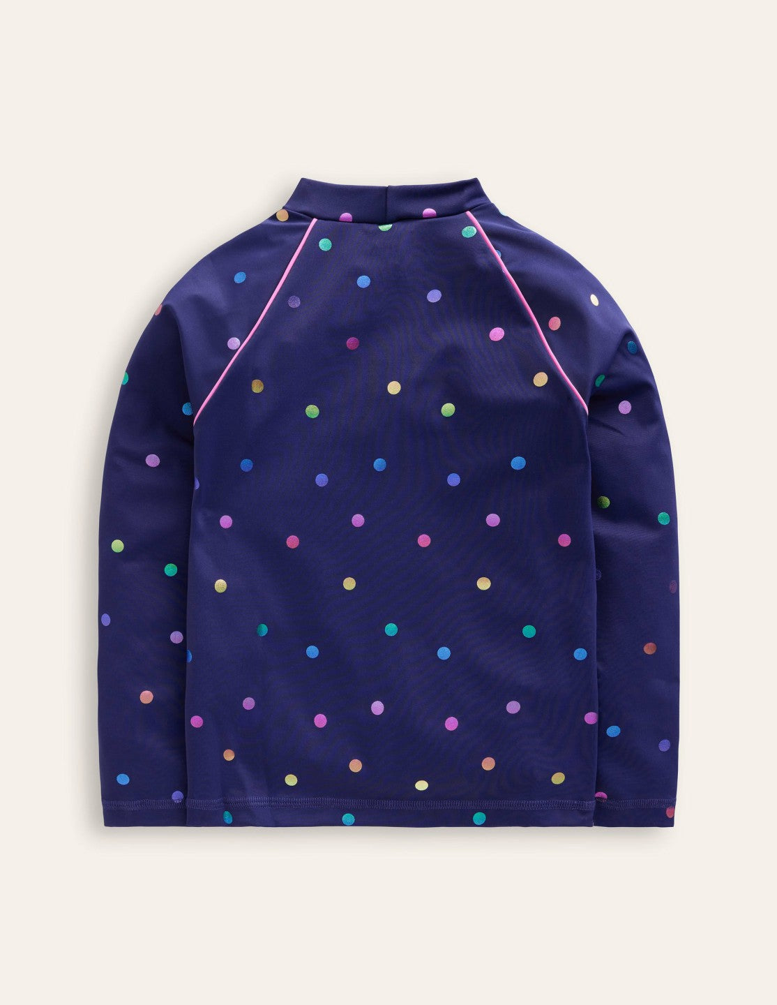 Sunsafe Patterned Rash Vest-Rainbow Foil Confetti Spot / Boden us