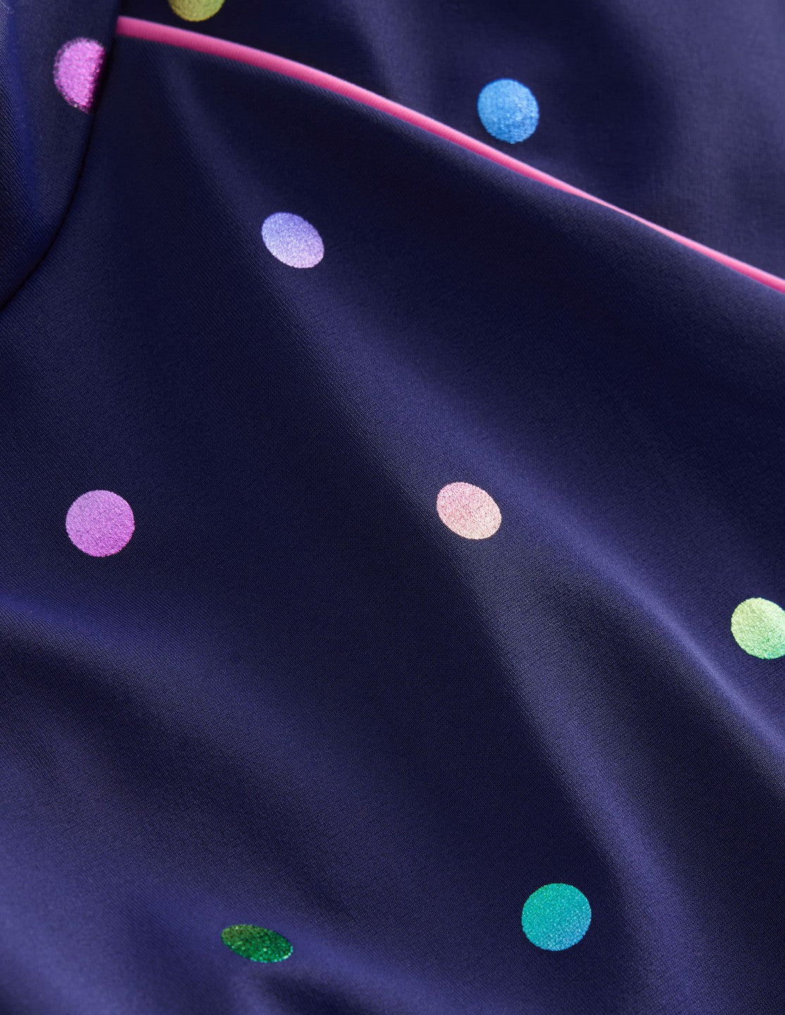 Sunsafe Patterned Rash Vest-Rainbow Foil Confetti Spot / Boden us