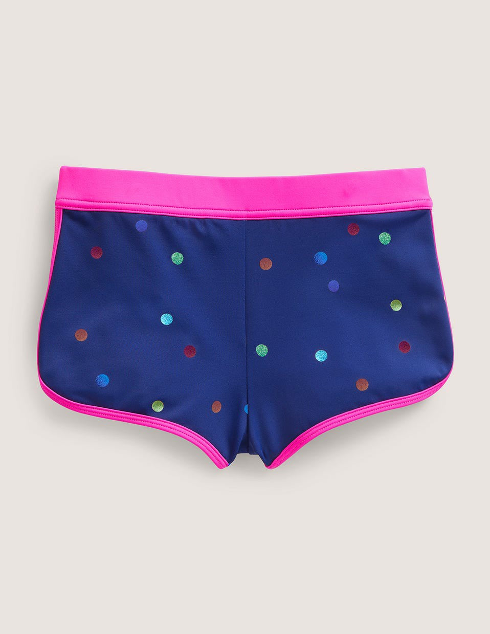 Patterned Swim Shorts-Rainbow Foil Confetti Spot / Boden Sale