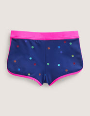 Patterned Swim Shorts-Rainbow Foil Confetti Spot / Boden Sale