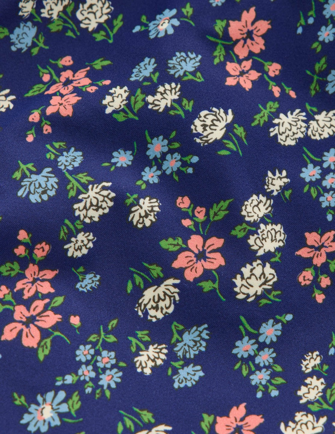 Cross-Back Tankini Top-Sapphire Blue Meadow Floral / Boden Discount