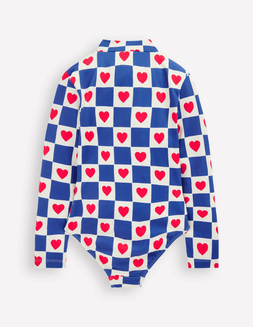 Long-sleeved Swimsuit-Bluejay Heart Stamp / Boden On sale