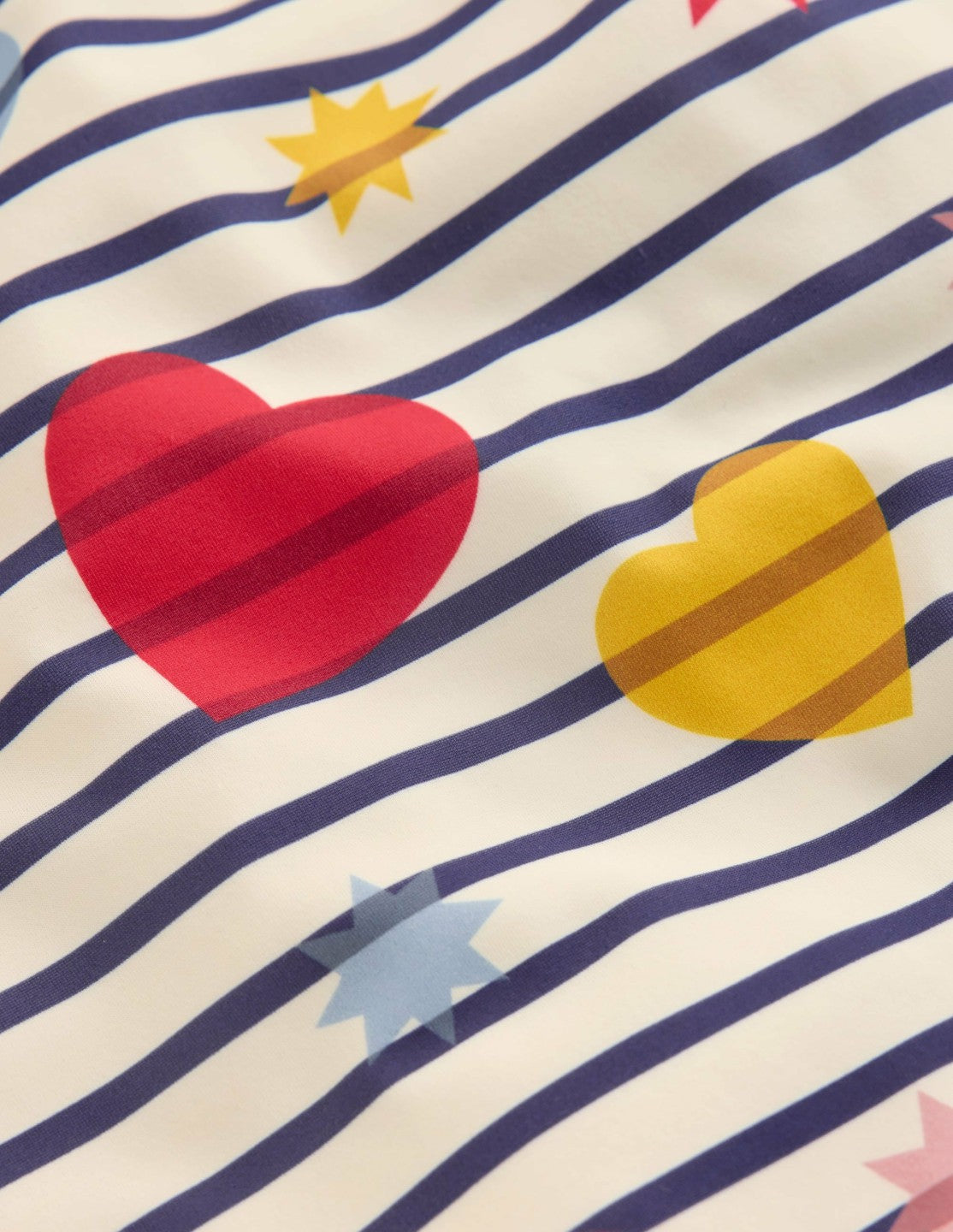 Cross-Back Printed Swimsuit-Multi Celestial Stripe / Boden us