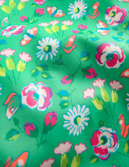 Puff Sleeve Swimsuit-Aquamarine Butterfly Floral / Boden Sale