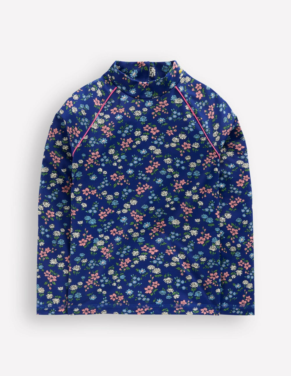 Sunsafe Patterned Rash Vest-Sapphire Blue Meadow Floral / Boden Sale