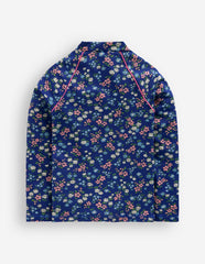 Sunsafe Patterned Rash Vest-Sapphire Blue Meadow Floral / Boden Sale