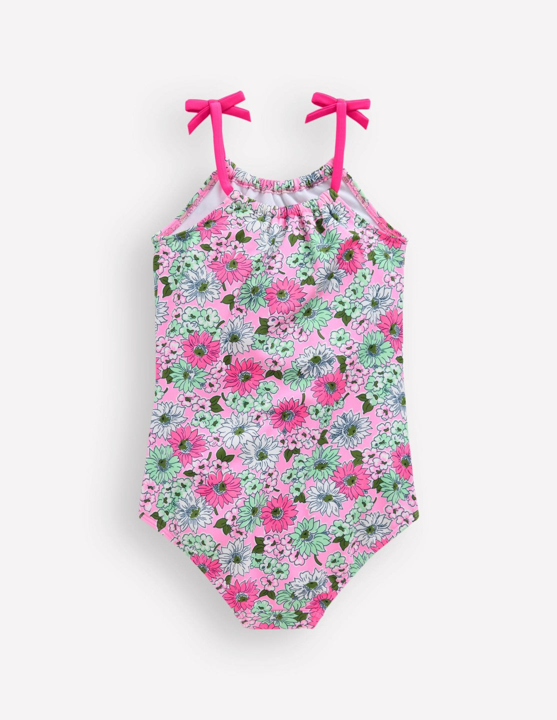 Tie Shoulder Swimsuit-Lilac Chiffon Cornflower / Boden Online