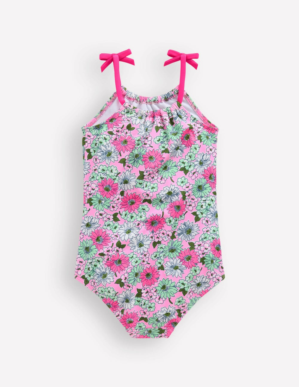 Tie Shoulder Swimsuit-Lilac Chiffon Cornflower / Boden Online