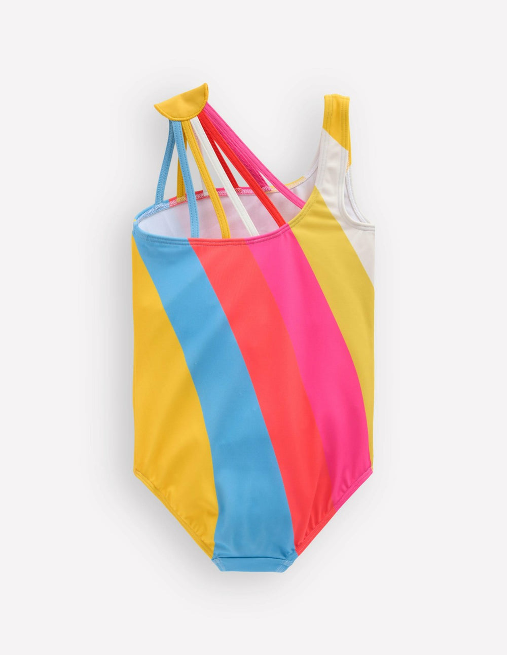 One Shoulder Ray Swimsuit-Rainbow / Boden On sale