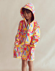 Romie Towelling Zip Throw-On-Ivory Sunburst / Boden Sale