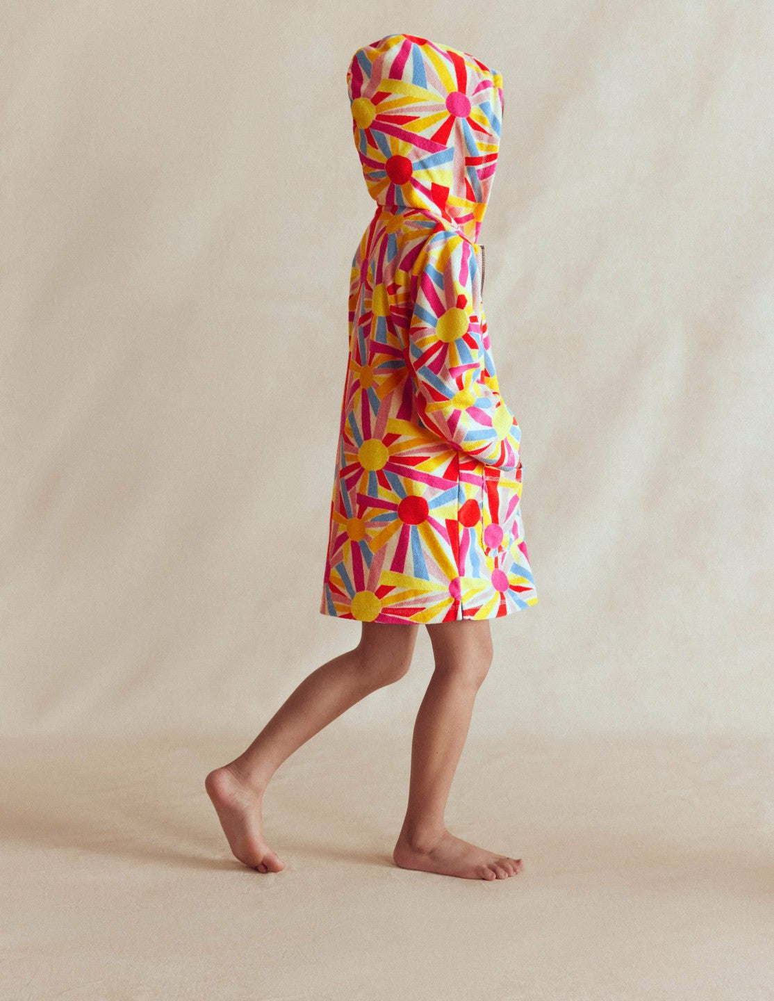 Romie Towelling Zip Throw-On-Ivory Sunburst / Boden Sale