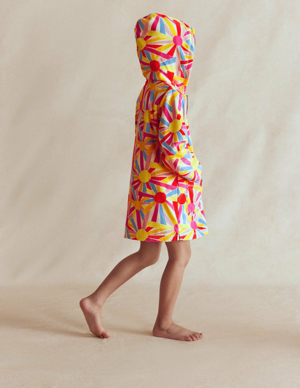 Romie Towelling Zip Throw-On-Ivory Sunburst / Boden Sale