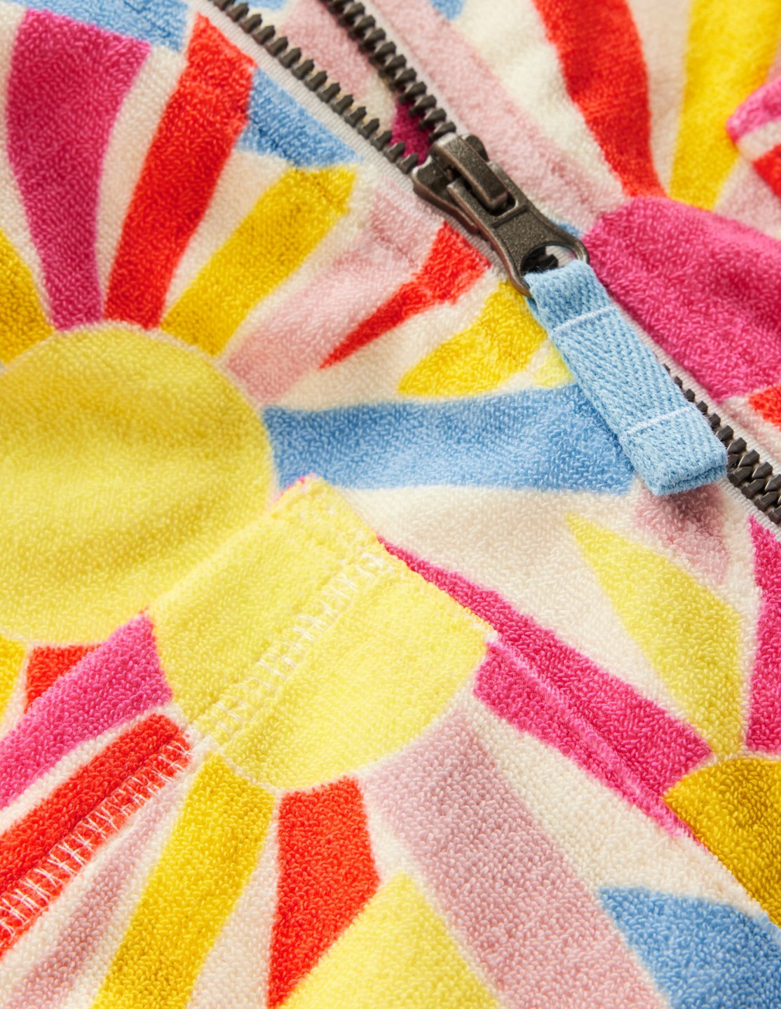 Romie Towelling Zip Throw-On-Ivory Sunburst / Boden Sale