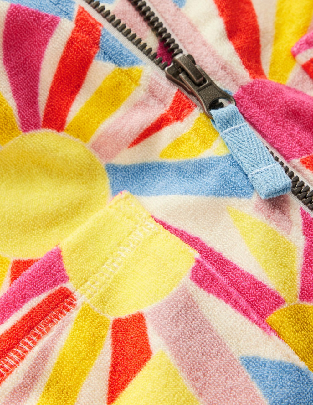 Romie Towelling Zip Throw-On-Ivory Sunburst / Boden Sale