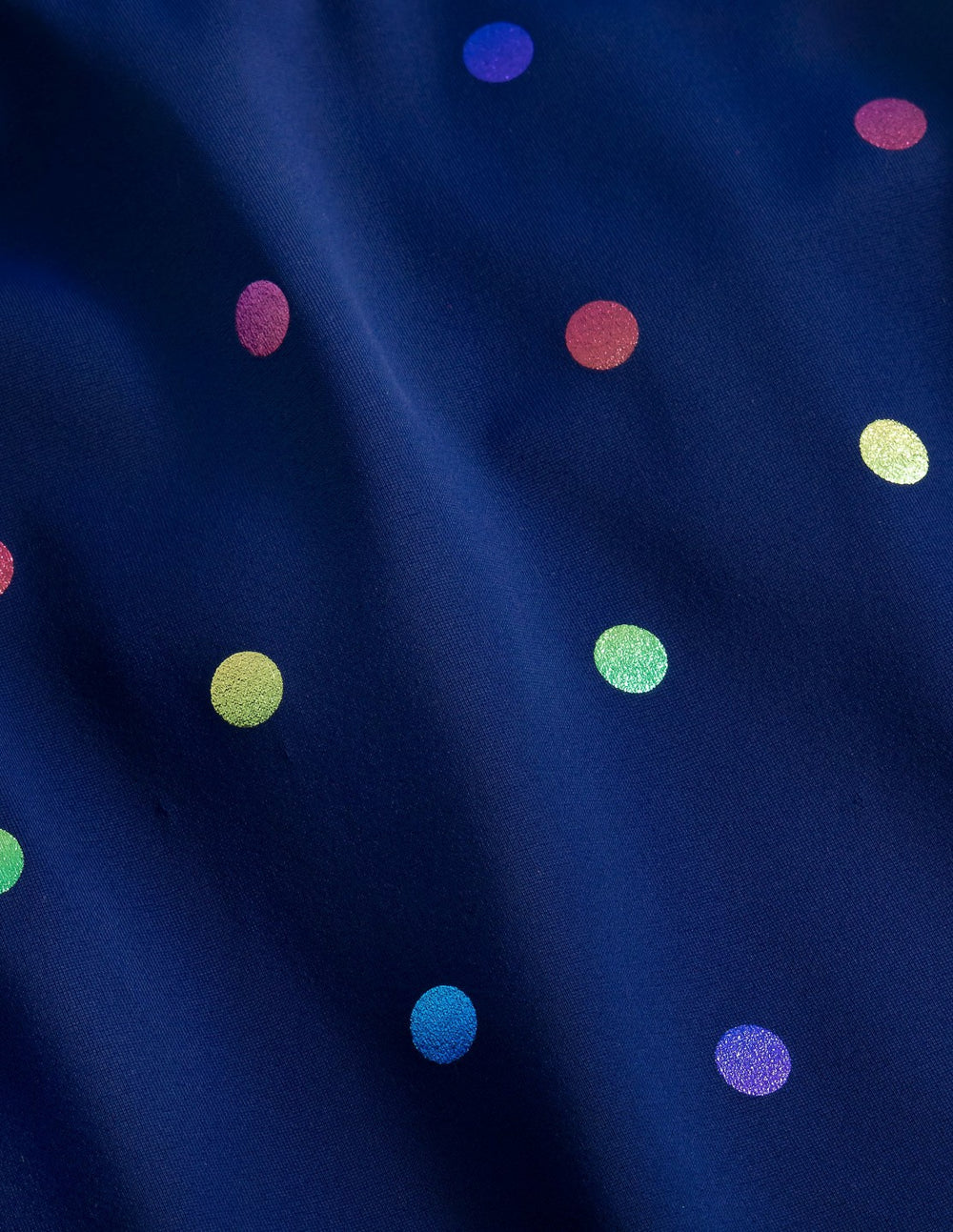 Cross-back Tankini Top-Navy Rainbow Confetti Spot / Boden Discount