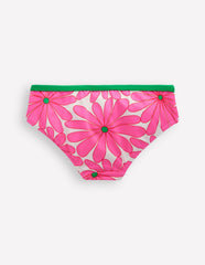 Patterned Bikini Bottoms-Festival Pink Daisy / Boden On sale