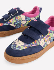 Colourblock Low Tops-Floral / Boden Sale