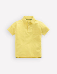 Slub Polo Shirt-Sherbet Lime Yellow / Boden Discount