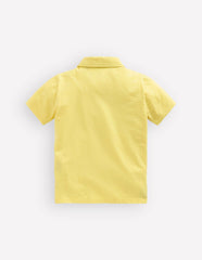 Slub Polo Shirt-Sherbet Lime Yellow / Boden Discount