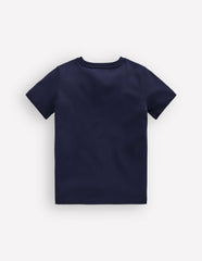 Glow-In-The-Dark T-shirt-Dark Blue Space / Boden On sale