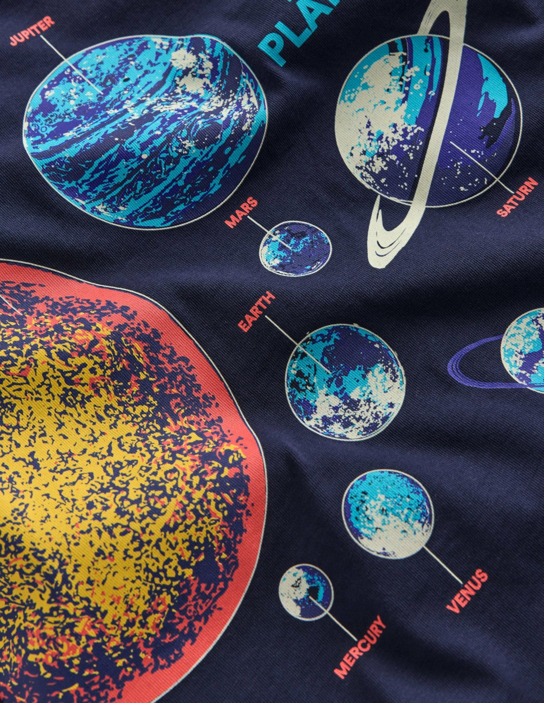 Glow-In-The-Dark T-shirt-Dark Blue Space / Boden On sale