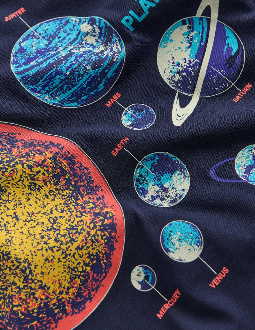 Glow-In-The-Dark T-shirt-Dark Blue Space / Boden On sale
