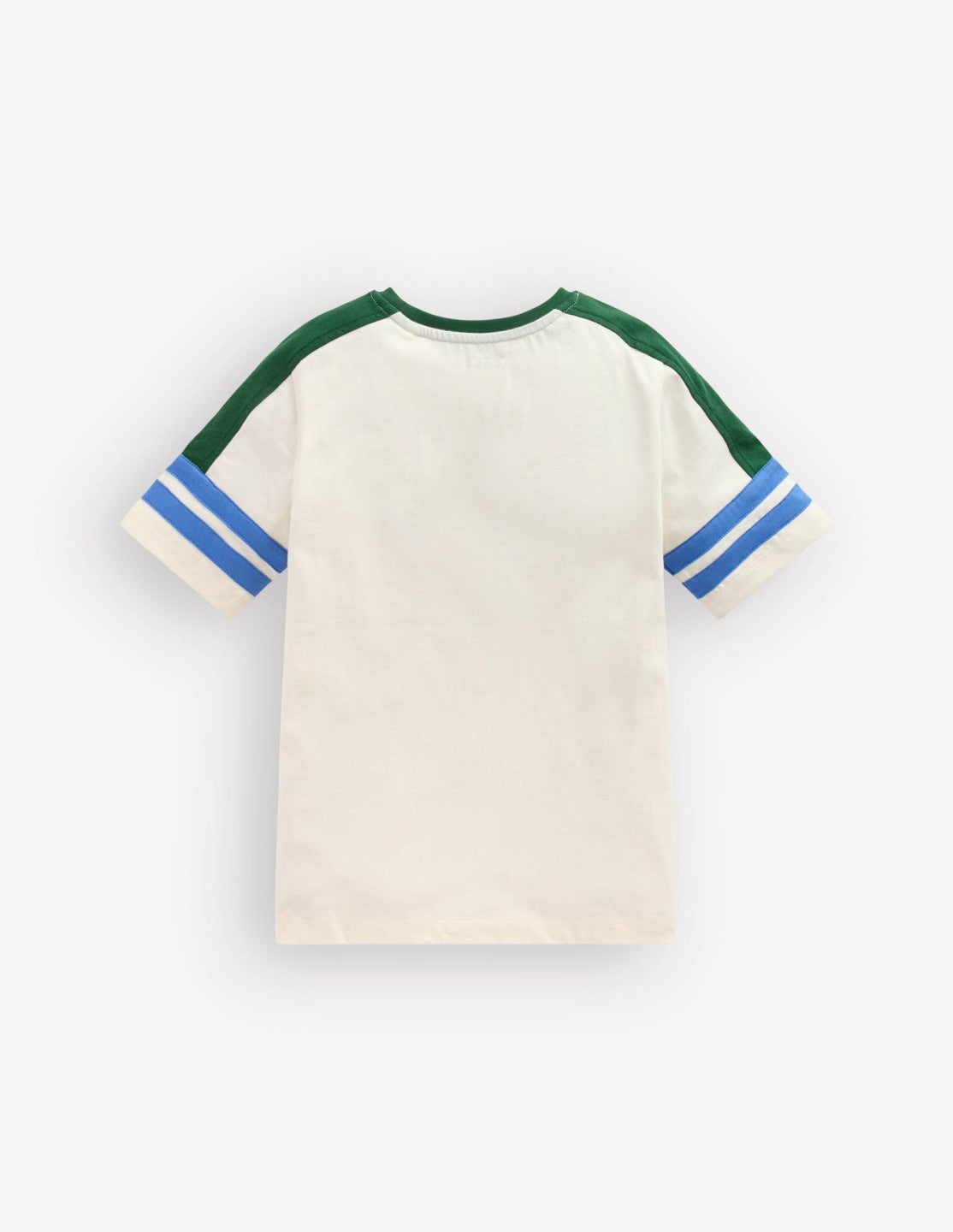 Short Sleeve Colourblock Tee-COCONUT MILK COLOURBLOCK / Boden us