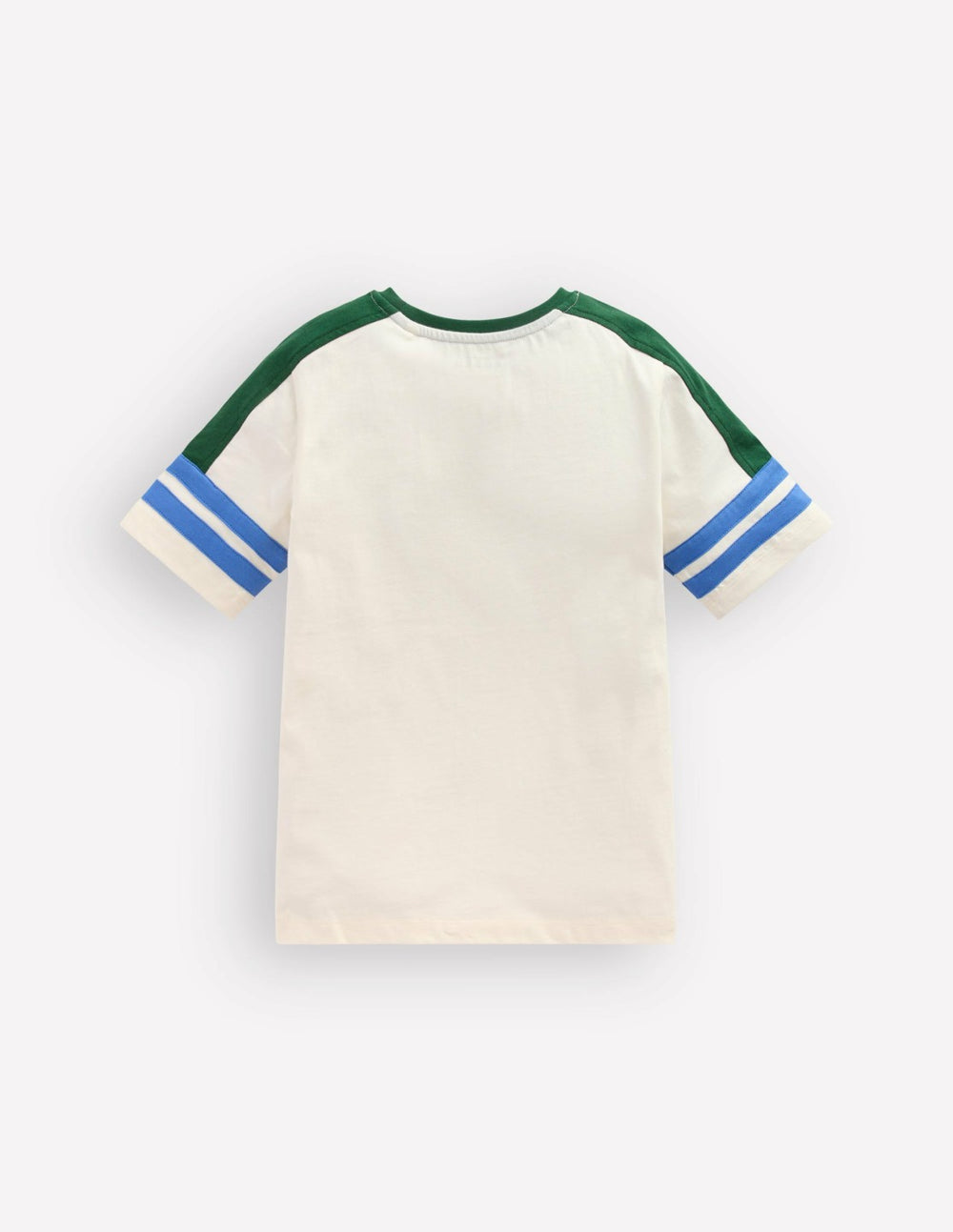Short Sleeve Colourblock Tee-COCONUT MILK COLOURBLOCK / Boden us
