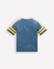 Short Sleeve Colourblock Tee-TRUE NAVY COLOURBLOCK / Boden Outlet