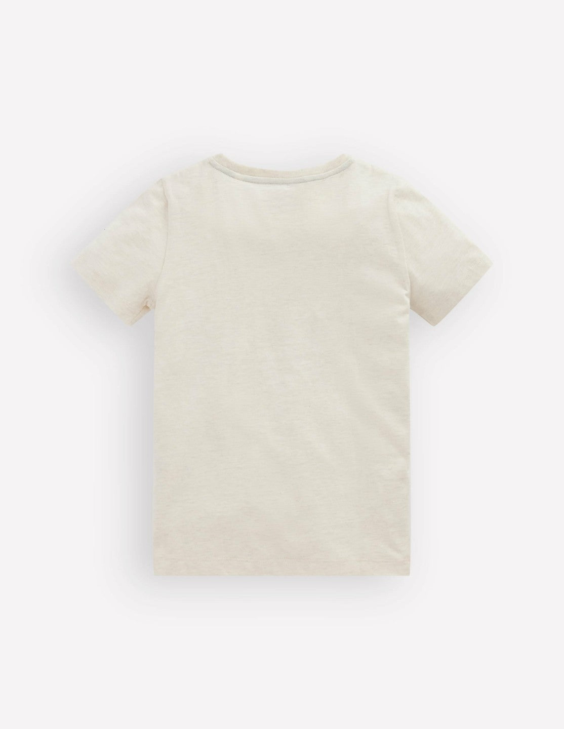 Short Sleeve Appliqué T-shirt-Oatmeal Marl Dino Stripe / Boden us