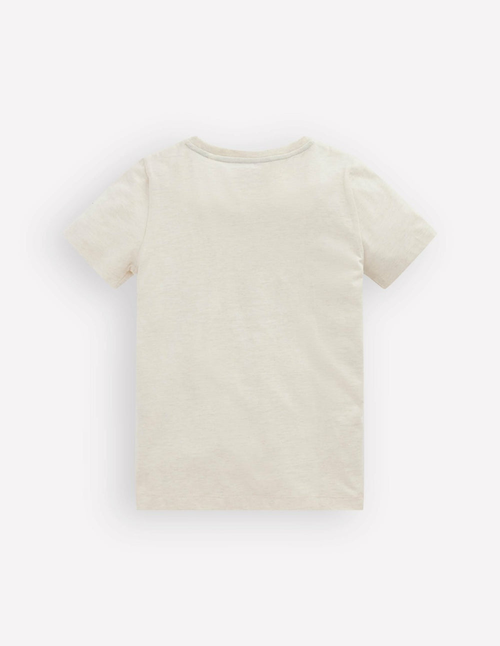 Short Sleeve Appliqué T-shirt-Oatmeal Marl Dino Stripe / Boden us