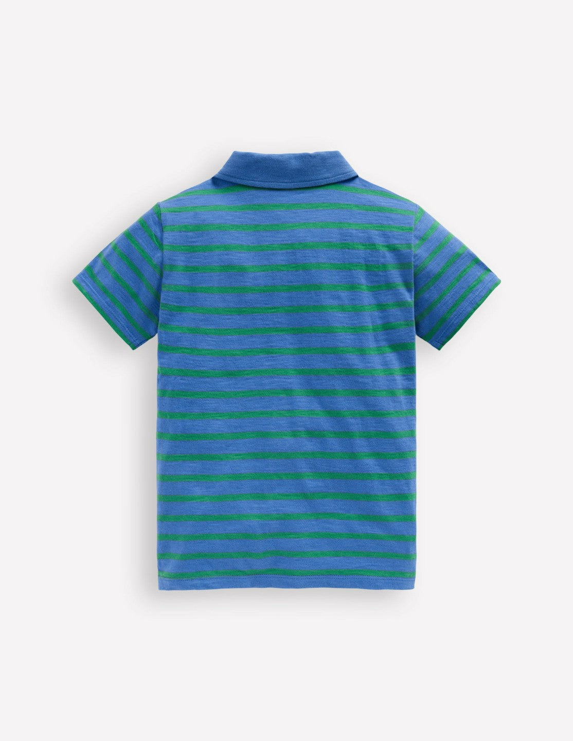 Slub Polo Shirt-Regatta Blue/Shamrock Green / Boden Sale