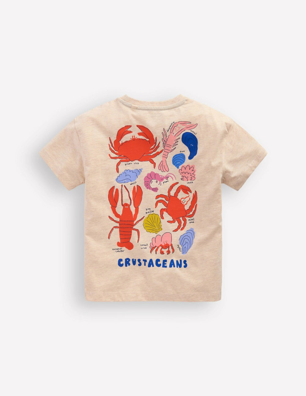 Front & Back Graphic T-shirt-Oatmeal Crustaceans / Boden Online