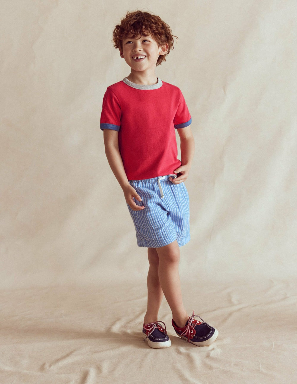 Ringer T-shirt-Cherry Tomato Red / Boden Outlet