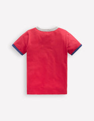 Ringer T-shirt-Cherry Tomato Red / Boden Outlet