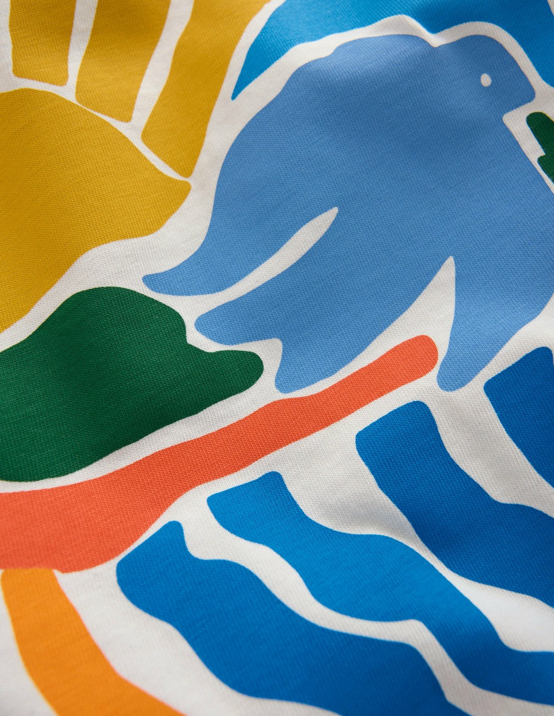 Front & Back Graphic T-shirt-Soft Ivory Sun Scape / Boden On sale