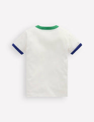 Ringer T-shirt-ivory / Boden us