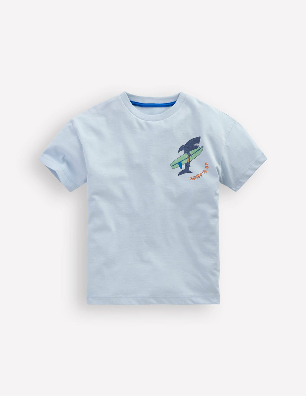 Front & Back Graphic T-shirt-Niagra Mist Surfing Shark / Boden