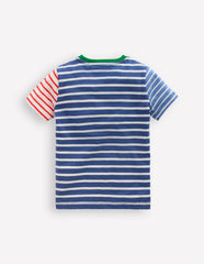 Everyday Short Sleeve T-Shirt-Multi Hotch Sleeve / Boden Sale